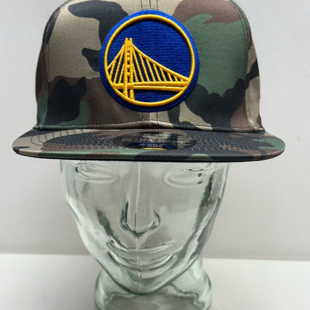 Golden State Warriors Hat Snapback Camouflage Camo Cap UNK NBA Ultra Game OSFA